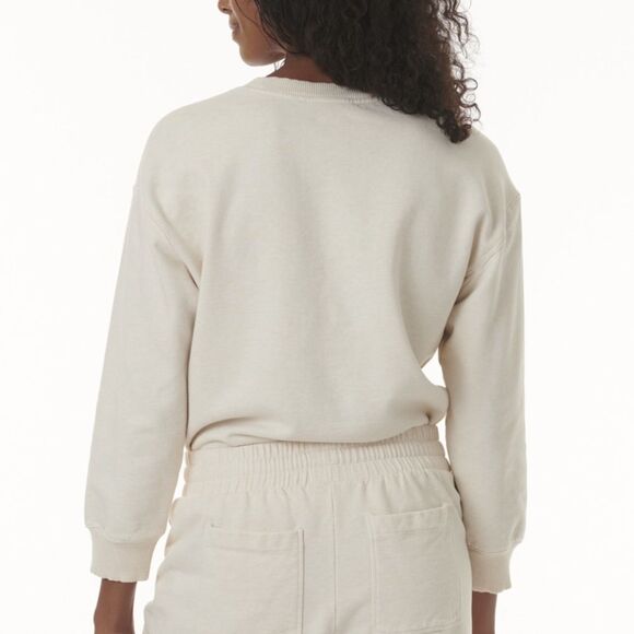 SPLENDID WOMEN’S ALMOND BOTANICAL CREWNECK SWEATSHIRT IN SIZE XTRA SMALL NWT - Picture 2 of 3